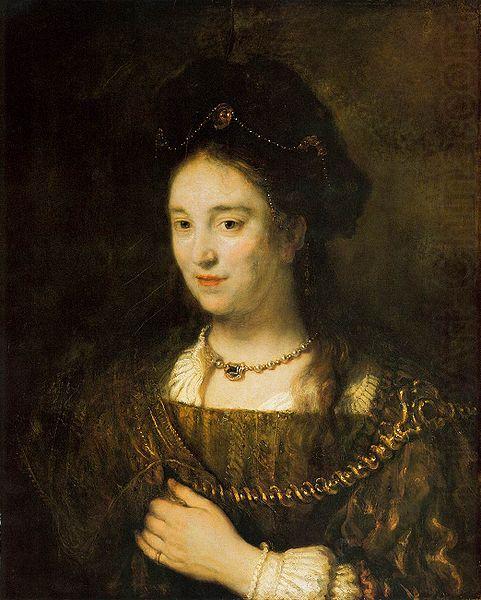 Rembrandt Peale Saskia van Uylenburgh china oil painting image